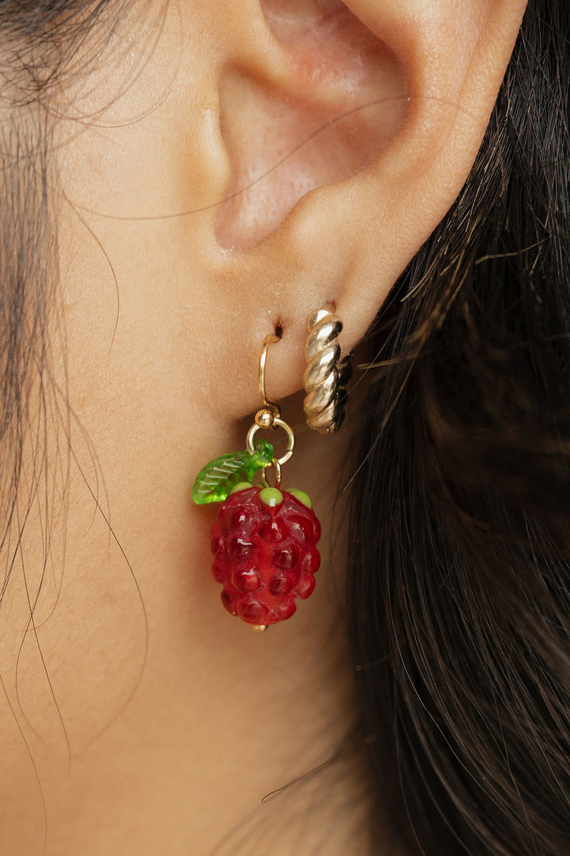Raspberry Dream Earrings-Gold Multi – Love Olive Co