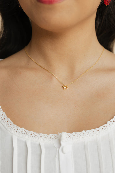 Hallie Horse Necklace-18K Gold Dipped