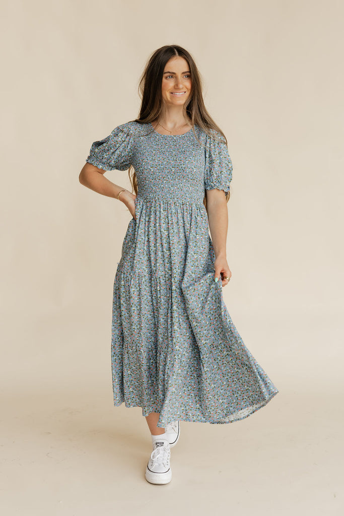 Baylor Dress-Blue