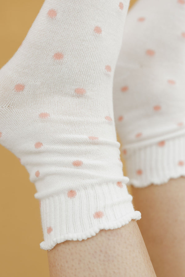 Jana Socks-Light Grey Dot