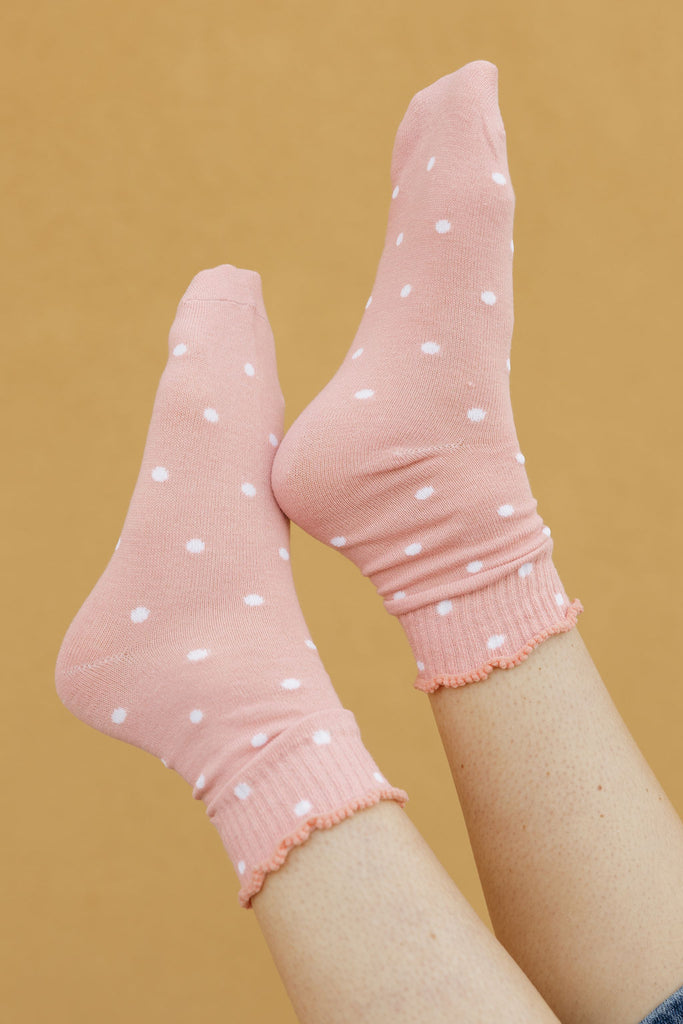Jana Socks-Pink Dot