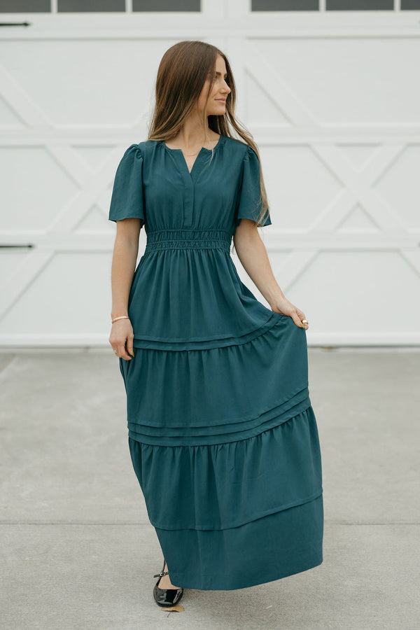 Caribbean Dress-Emerald