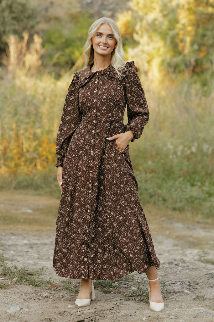 Stella Dress-Chestnut