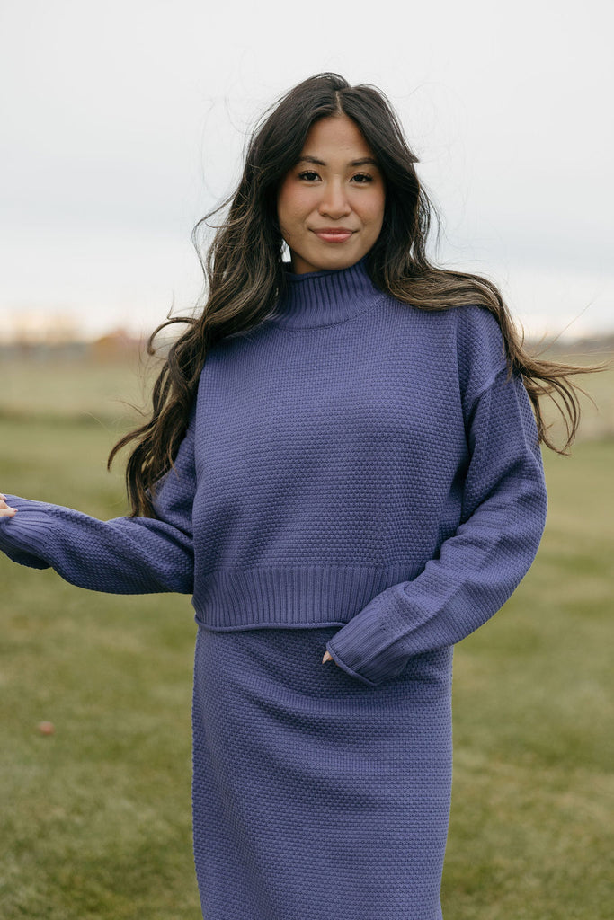 Kenny Sweater-Dusty Indigo