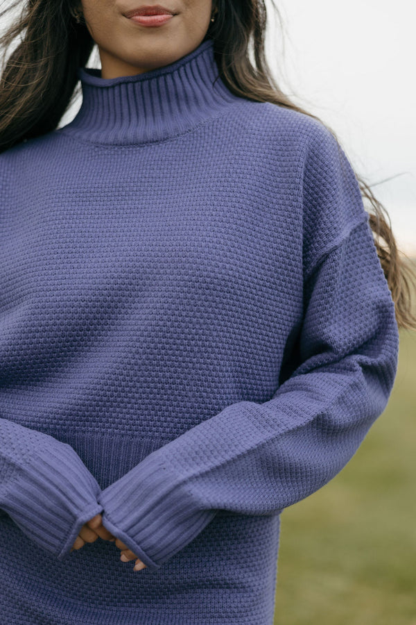 Kenny Sweater-Dusty Indigo