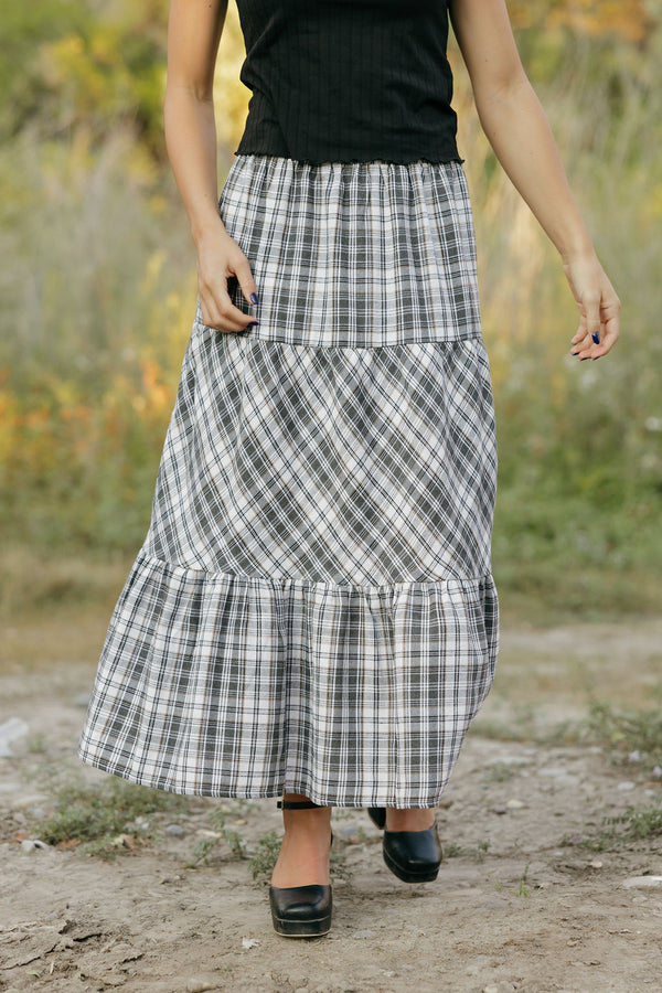 Sylvie Skirt-Charcoal