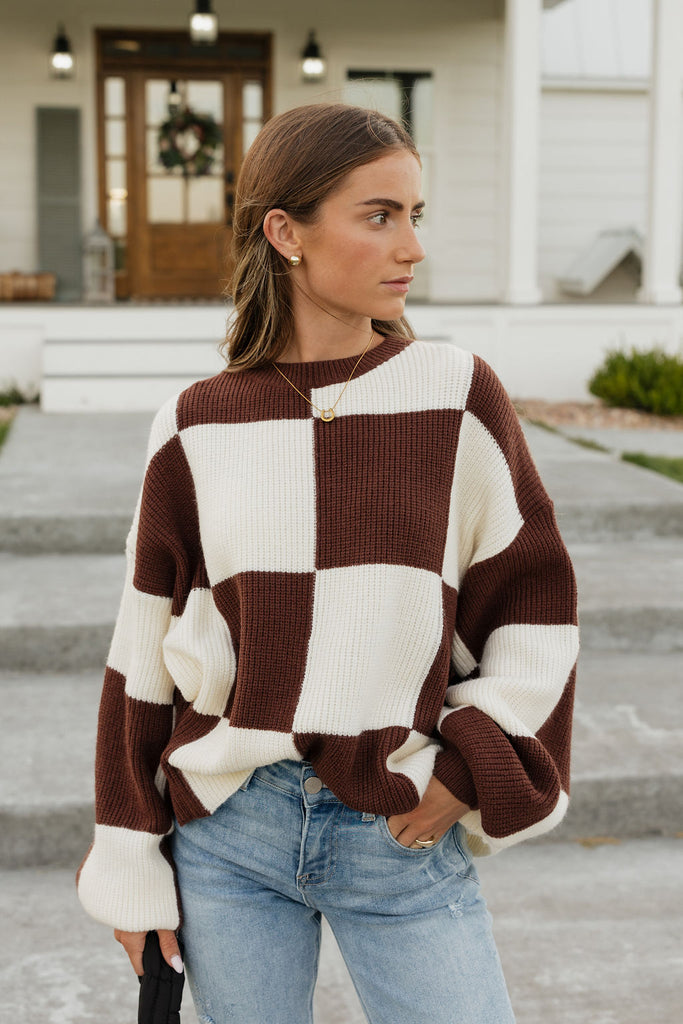 McDonell Sweater-Chocolate