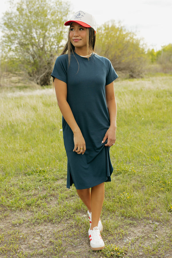 Camryn Dress-Dark Blue