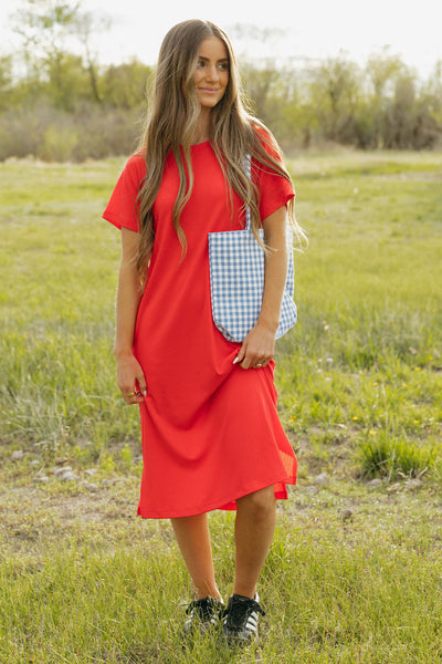 Camryn Dress-Red