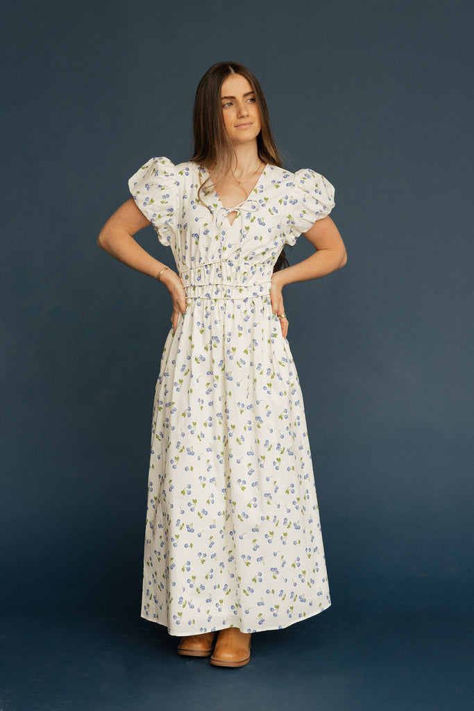 Morgan Dress-Blueberry