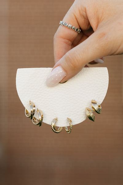 Leo Earring Set-Gold