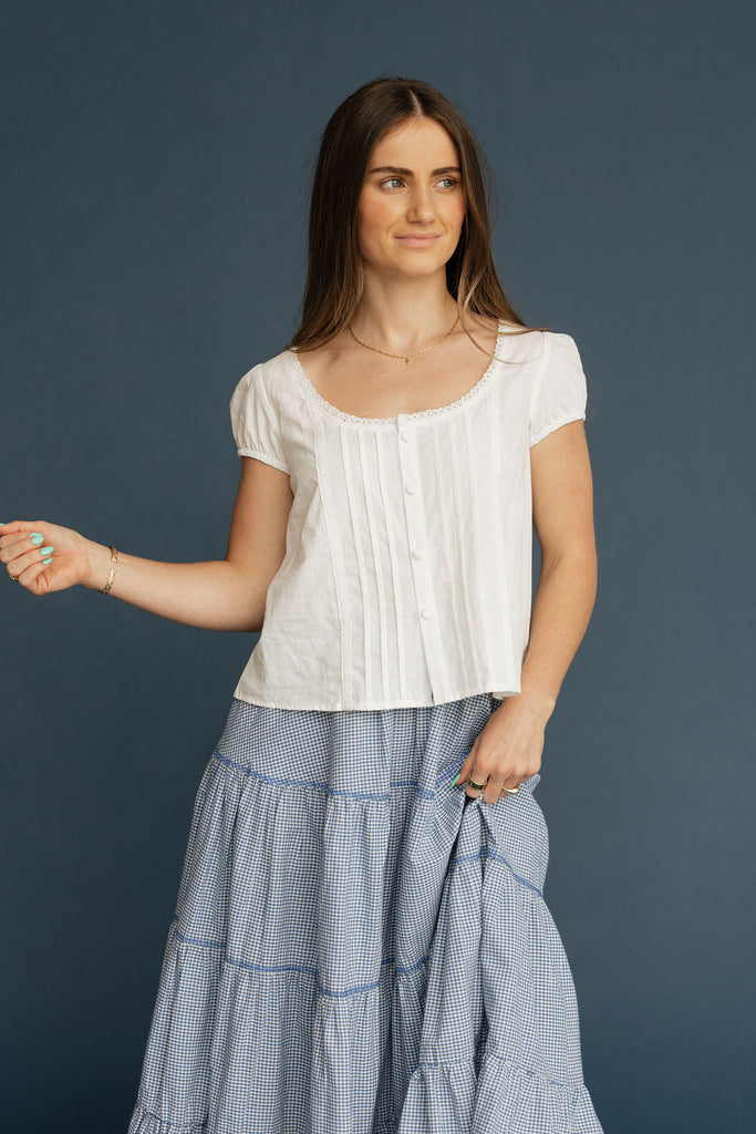 Meg Top-White
