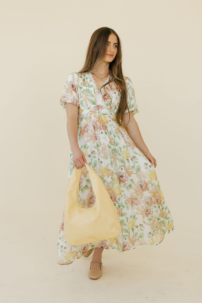 Cordelia Dress-Ivory Multi