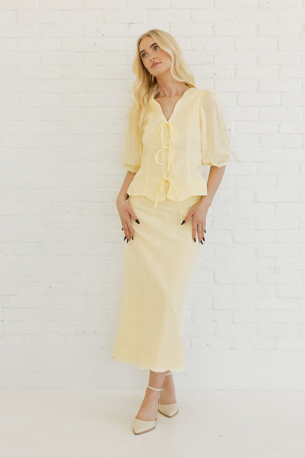 Barbara Top-Butter Yellow
