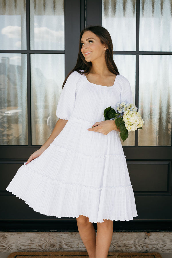 Kenley Dress-White
