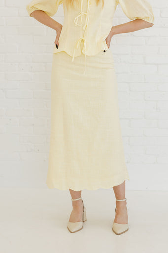 Barbara Skirt-Butter Yellow