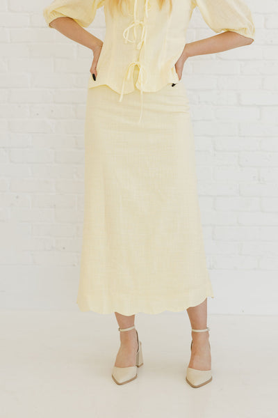 Barbara Skirt-Butter Yellow