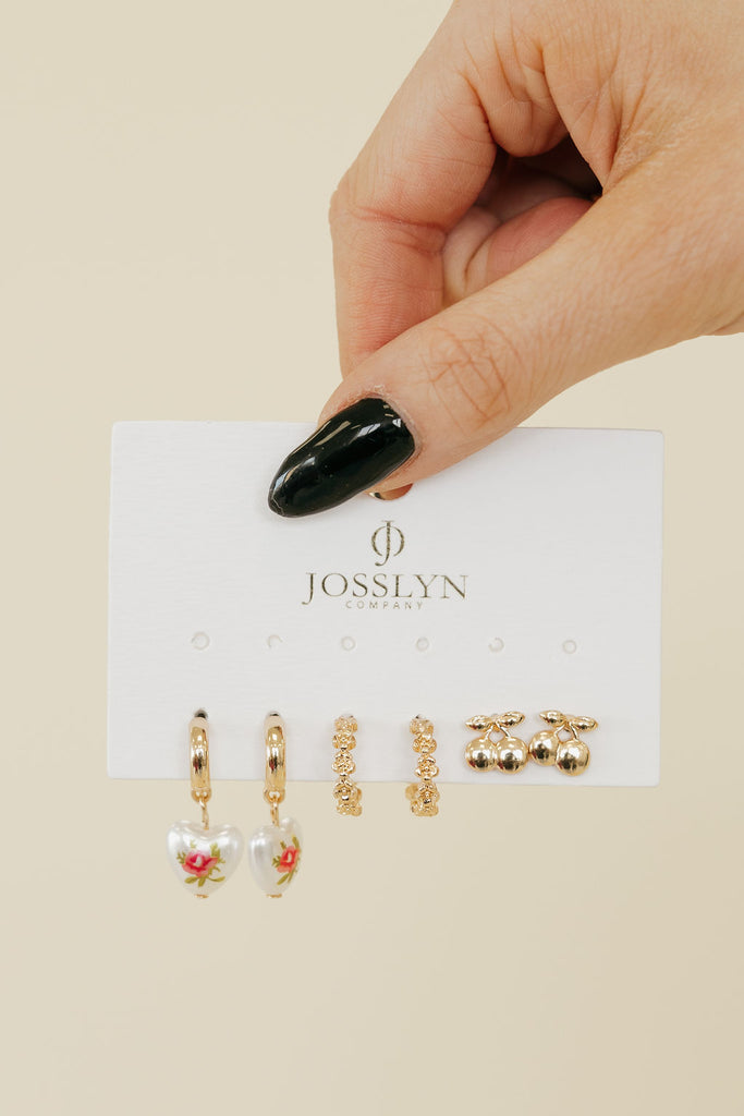 Tressa Earrings Set-Gold