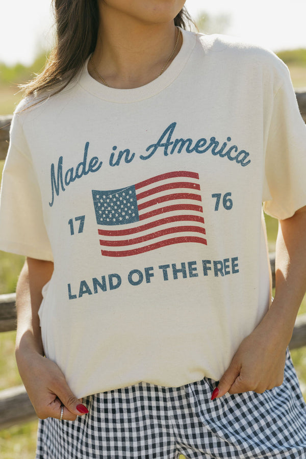 Made In America Tee-Ivory