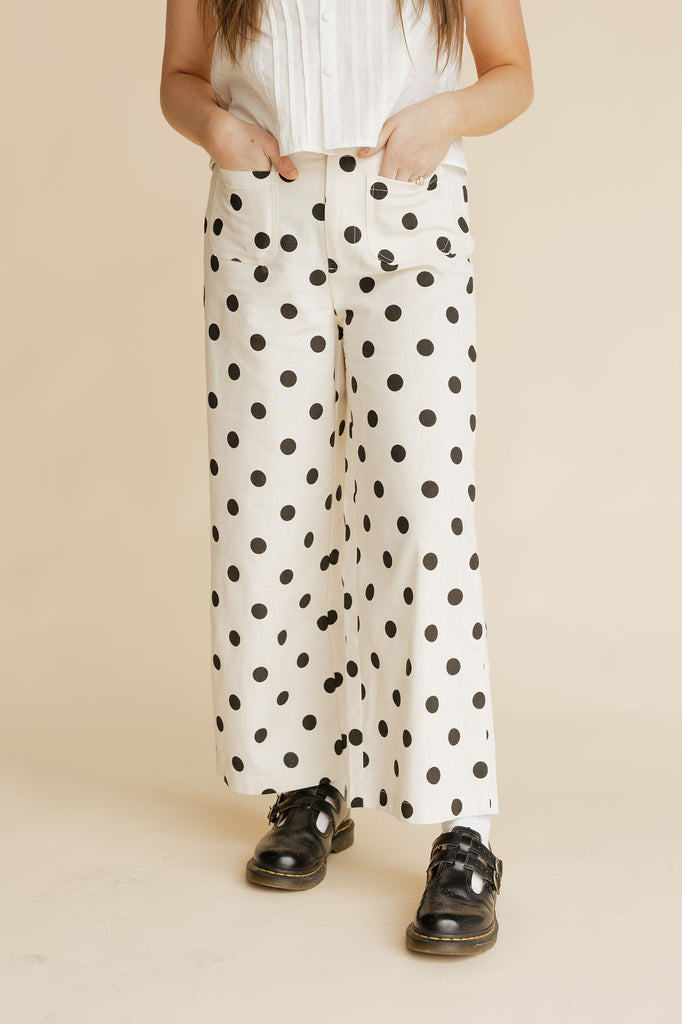 Benny Pants-White/Black