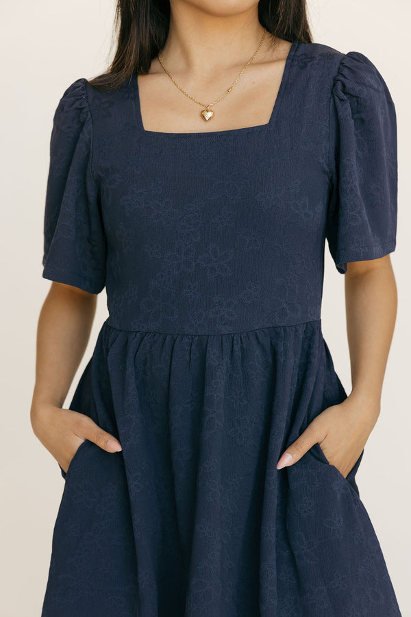 Brinley Dress-Navy Floral