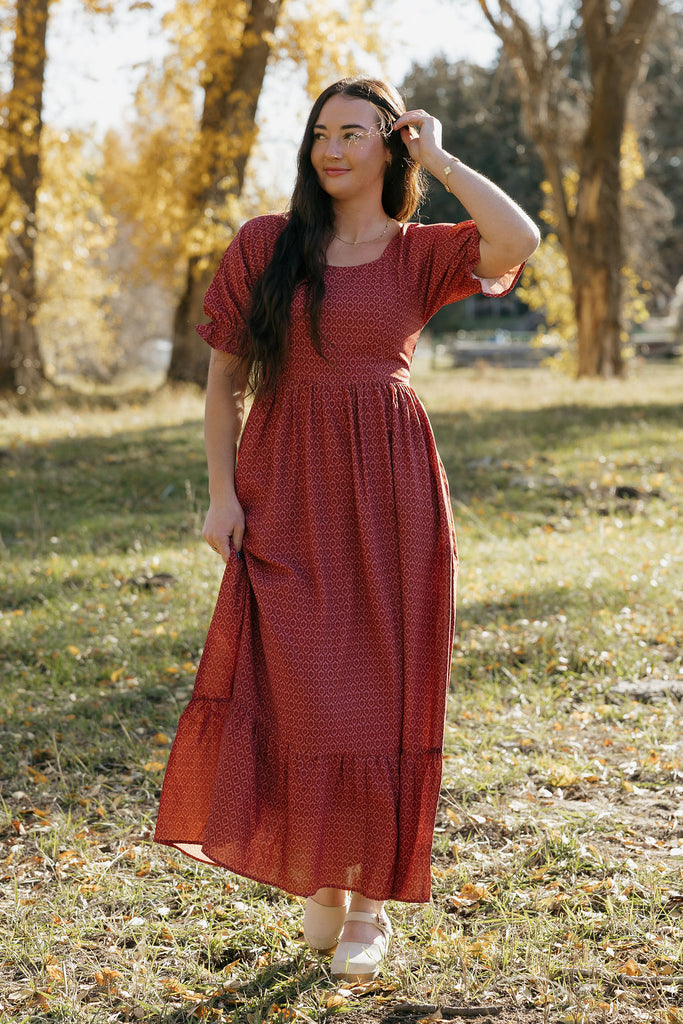 Serena Dress-Brick S / Red Serena Dress-Brick S / Red