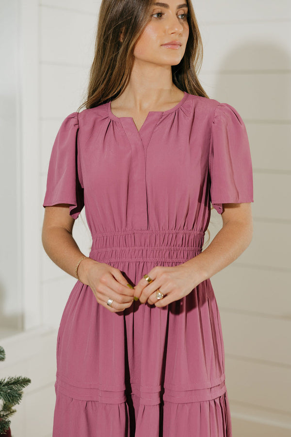 Caribbean Dress-Berry