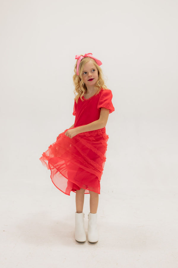 Little Girl's Precious Dress-Pink