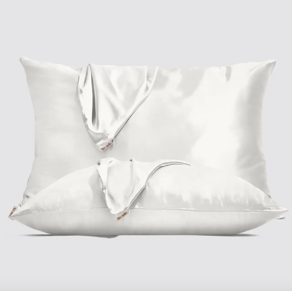 Holiday Satin Pillowcase-Ivory