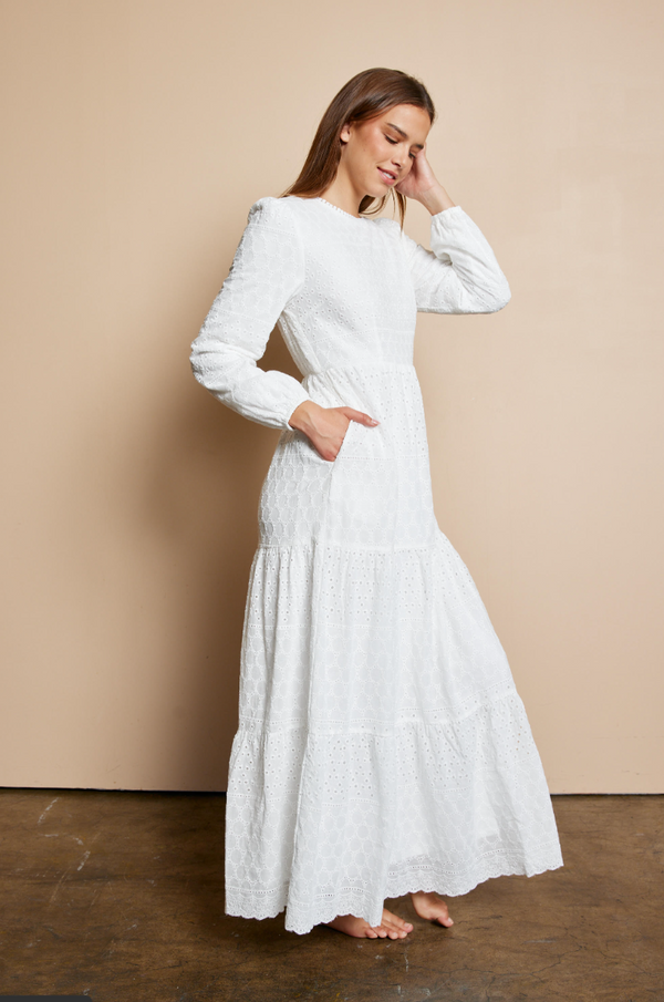 Katrina Dress-White