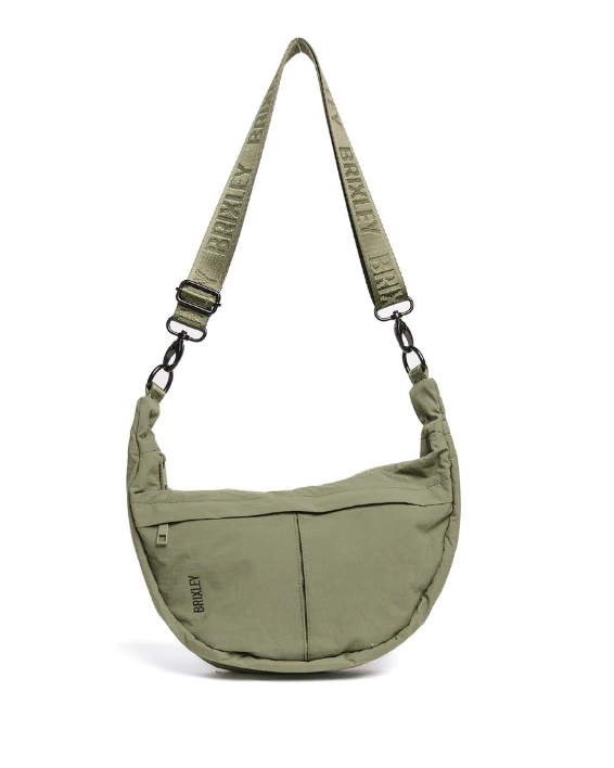 Brixley Crescent Bag-Basil