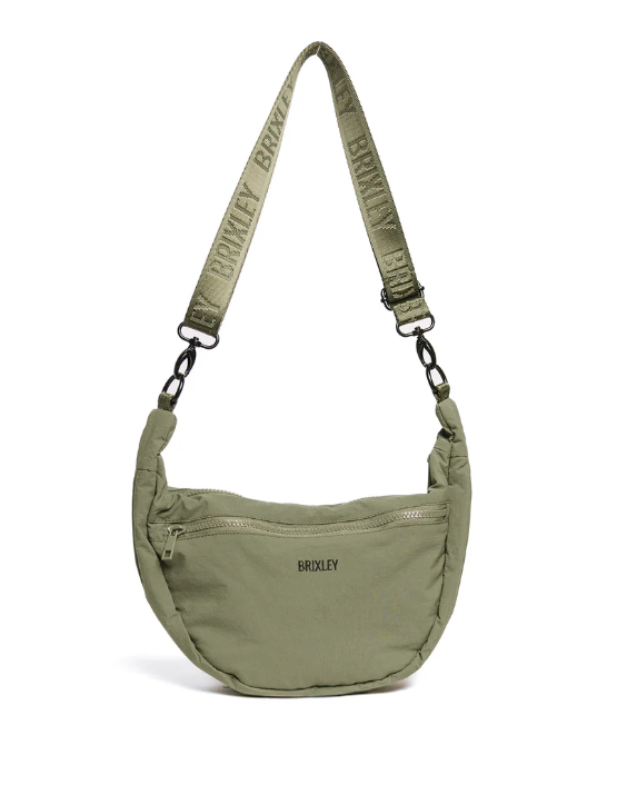Brixley Crescent Bag-Basil