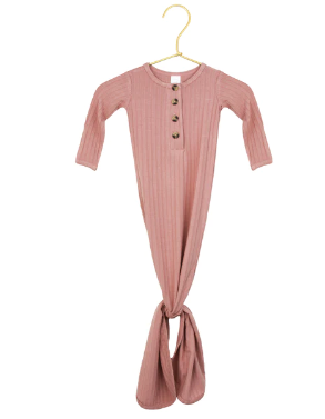 Jane Ribbed Knotted Gown