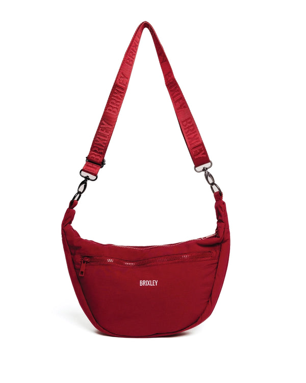Brixley Crescent Bag-Cranberry