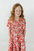 Little Girl's Ashlyn Dress-Red Multi