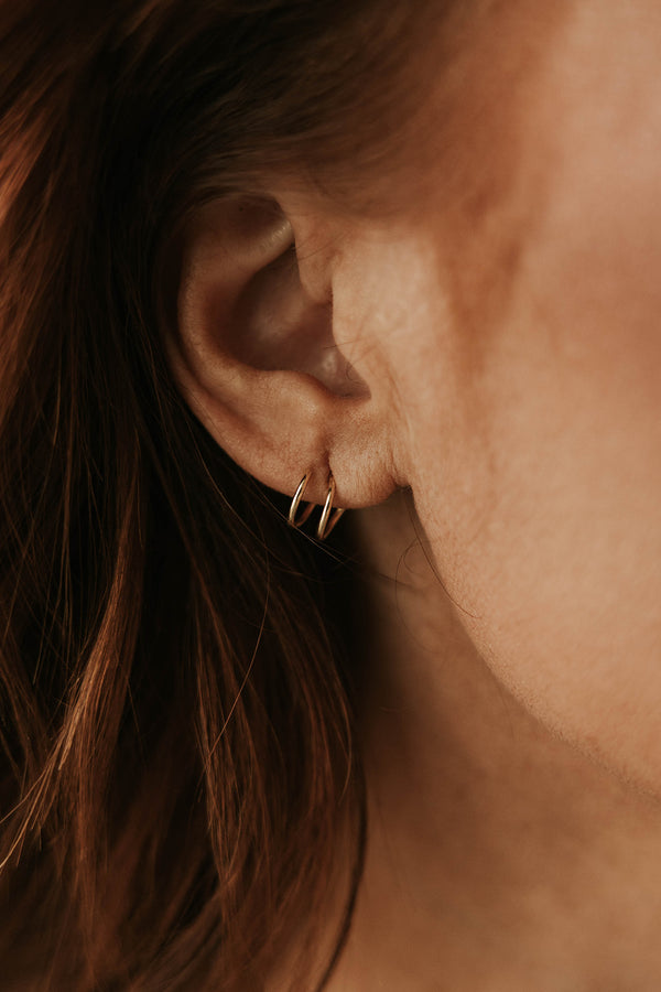 Twist Mini Hoop Earring-Gold