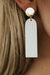 Gatsby Earrings-White/Gold