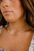Coastal Beaded Necklace-White/Gold