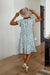 Evangeline Dress-Mint Multi