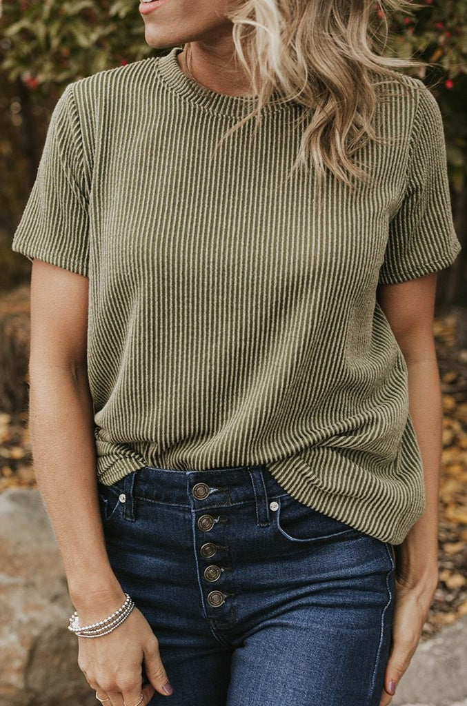 Boone Top-Olive