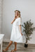 Love Olive Co. Happier Dress-White