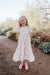 Little Girl's Quinton Dress-Ivory/Peach