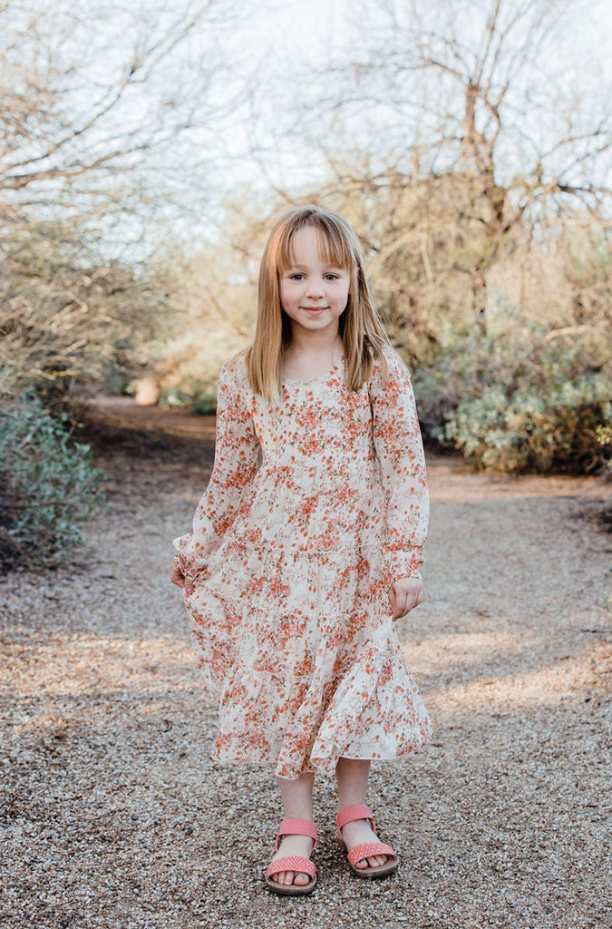 Little Girl's Curtis Dress-Cream Multi