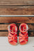 'Littles' Salt Water Sandals- Red