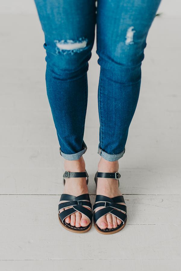 Salt Water Sandals-Navy